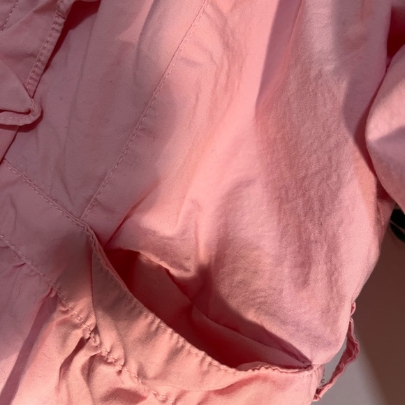 Pink Floral Hooded Girls Spring or Fall Jacket - Picture 5 of 9